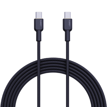 Cable USB-C a USB-C Aukey 60 W y 1.8 m negro