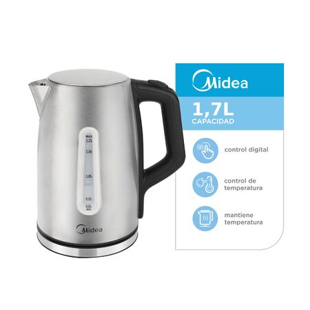 Pava Eléctrica Midea Con Control Digital 1,7l