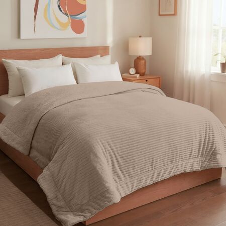 Acolchado Flannel con Corderito Kavanagh Mollis Queen Size