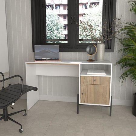 Escritorio DS Home 1 Puerta Everest Olmo 125x77x45 cm