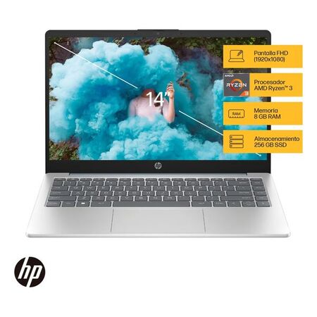 NOTEBOOK HP 14-EM0001LA R3-7320U 8/256GB 14P W11