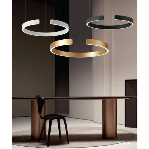 Lampara Colgante Toluca S De Led Un Anillo 50w 3000k Deco - Vista 3