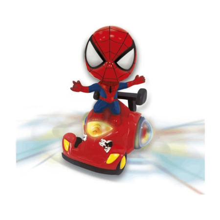Spiderman Super Car Con Luz Y Movimiento 2456 Ditoys