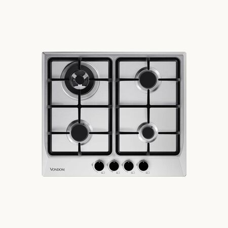 Anafe A Gas Vondom Empotrable Acero Inoxidable 60 Cm