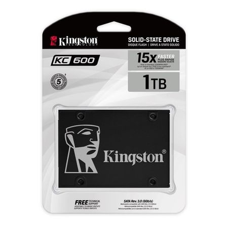 Disco Interno SSD Kingston KC600 1024GB SATA 3.0 2.5 pulgadas