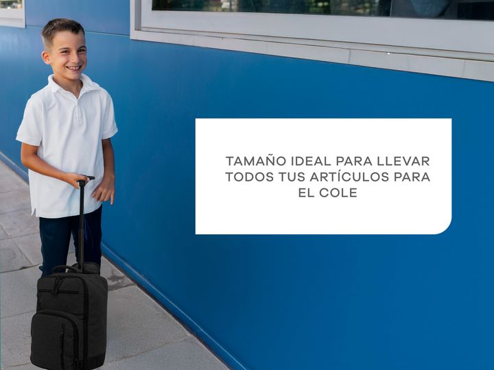 Mochila Escolar con carrito nivel inicial de escuela y jardín - Vista 4