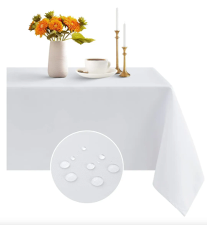 Mantel blanco anti manchas