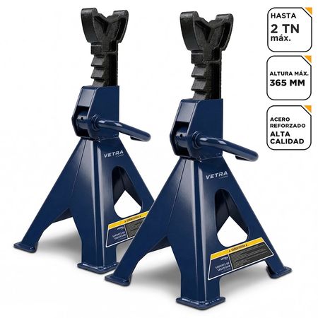 Kit x2 Caballetes Trípode Gadnic 2 Toneladas Plegable Altura Ajustable Auto Camioneta