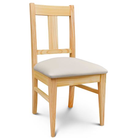 Silla de Comedor Euro lustre Natural Tapizado Inka Natural Espacity