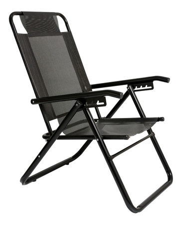Sillon Reposera Plegable Black Descansar 80040 5 Posiciones