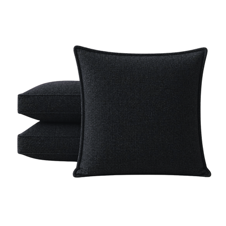 Pack x3 Almohadones Rustico Antidesgarro Sillon 60x60 Gris Oscuro