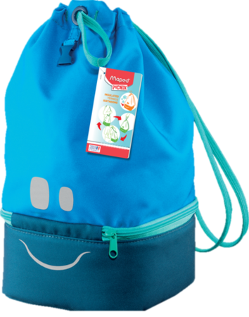 Bolsa De Tela Maped Concept Infantil -Azul