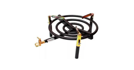 Anafe Quemador Premium 36cm 9900 Cal Foco Paellero Disco Wok Negro