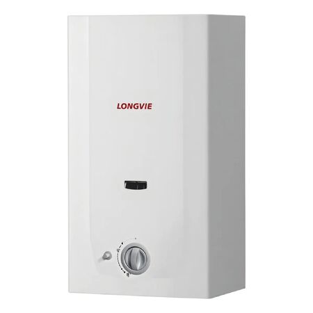 Calefon Longvie Cn14ss-e 14lts Gas Envasado Llama Piloto Blanco Glp