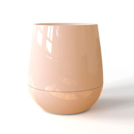 Maceta Autorriego Uovo Mediana Beruplast Marfil 42cm