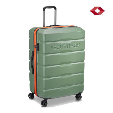 Valija Grande Expand Securitech Citadel Delsey Rigida Verde