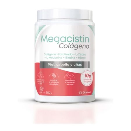 Megacistin Colageno Hidrolizado Cabello Uñas 350gr Naranja