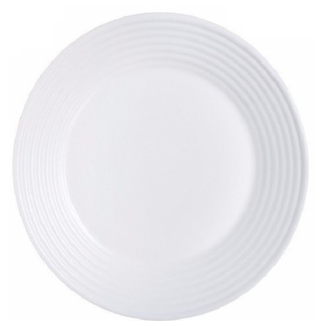 Plato Playo Luminarc Vidrio Templado Harena 27 Cms X 24 Blanco Plato Playo