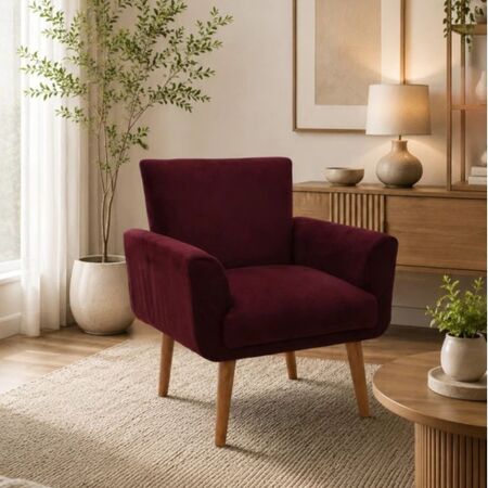 Sillon matera Klyara color bordo