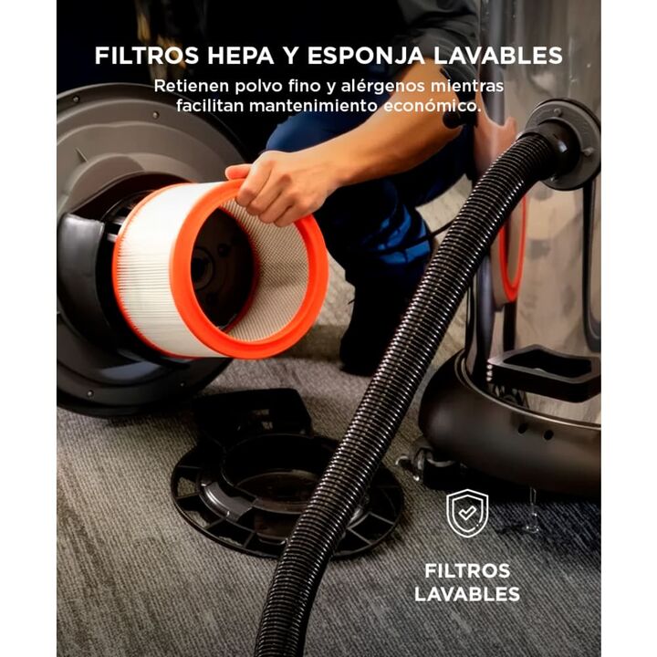 Aspiradora Portátil Alto rendimiento Gadnic Uso Doméstico 20L - Vista 3