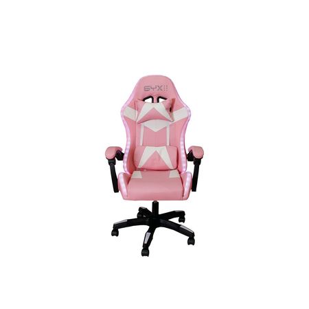 Silla Gamer Syx GCS02 Rosa con Blanco