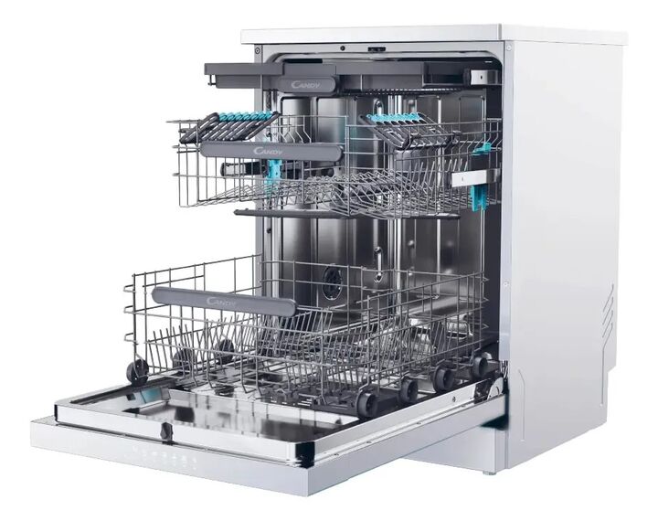 Lavavajillas 16 Cubiertos Candy Cf6c4f1pw Inverter 8 Lavados - Vista 8