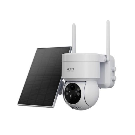 Cámara Nexxt PTZ WiFi Panel Solar para Exterior