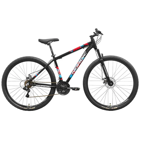 Bicicleta Nordic Mtb X 2.0 R29 Talle 18 Negro-Blanco-Celeste