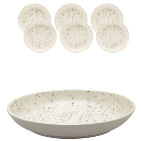 Set X 6 Platos Hondos 20.5 Cm Chuvisco Oxford