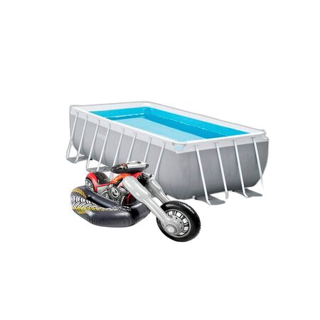 Combo Pileta Intex Prism Frame 10874L + Colchoneta Moto Choppera