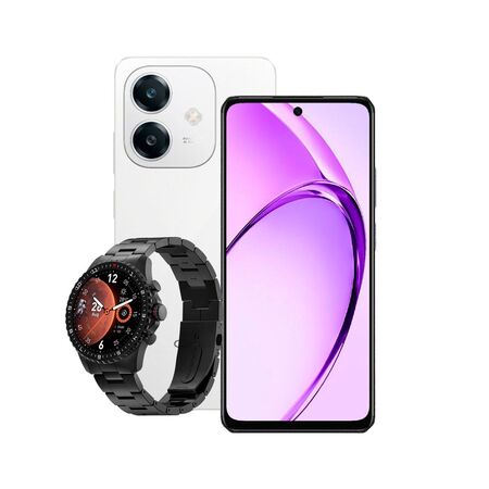 Combo Oppo A60 8+256GB White + Smartwatch Dekkin 1.43" AMOLED
