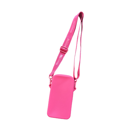 POUCH DE SILICONA RIIING PARA CELULAR CON CIERRE ROJO