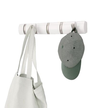Perchero Rebatible De Pared Umbra Flip 5 Ganchos