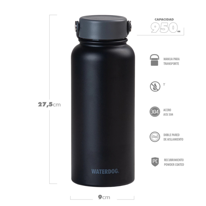 BOTELLA WATERDOG LAKE950 (C;NEGRO LAKE950BK) - Vista 3