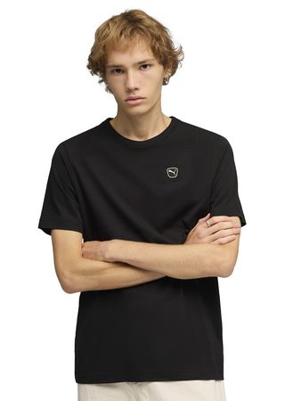 Remera Puma Essentials Elevated Sportstyle Hombre Moda Negro