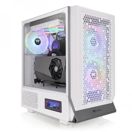 Gabinete Thermaltake Ceres 300 Tg ARGB Snow White Tempered Glass