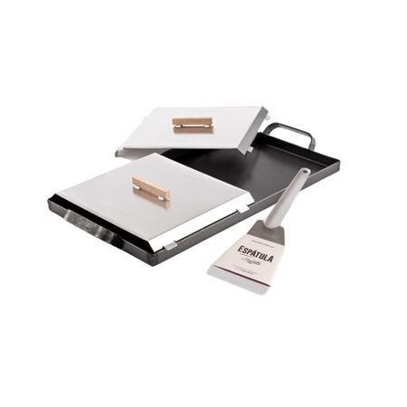 Kit Plancheta de 2 hornallas con Set de Tapas y Espatula - La Planchetta