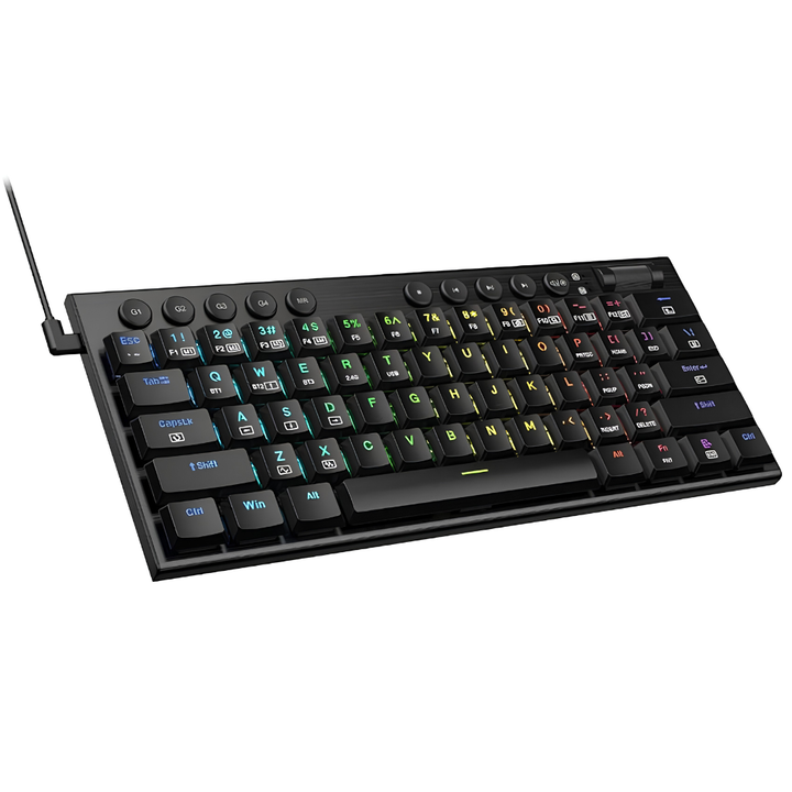 TECLADO REDRAGON HORUS MINI WIRELESS (C:NEGRO) - Vista 2