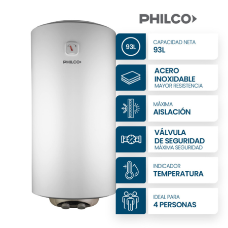 Termotanque Electrico Philco Phte100B2 Dc Ci 100Lts