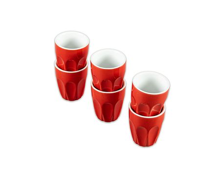 Mug 90Cc  Rojo Set X 6