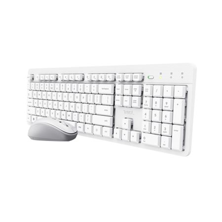 Kit teclado y mouse Trust Ody II blanco 25467