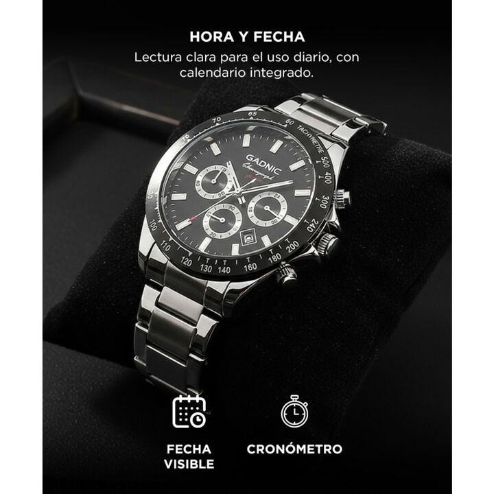 Reloj de Cuarzo para Hombre Gadnic Morfeo Resistente al Agua con Fecha y Hora - Vista 3
