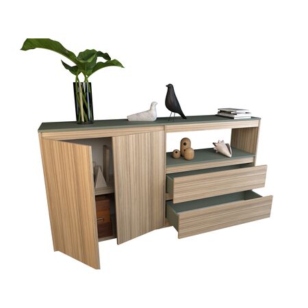 Bahiut 1.75 Mts Linea Terrae Tables Cod: 4026 Cocobolo y Safari