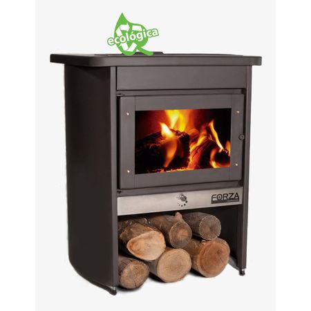 Estufa A Leña De Pie Forza 13000 Kc F-300