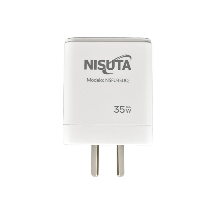 CARGADOR NISUTA 35W PUERTO USB Y USB C SIN CABLE (C:BLANCO NSFU35UQ) - Vista 3
