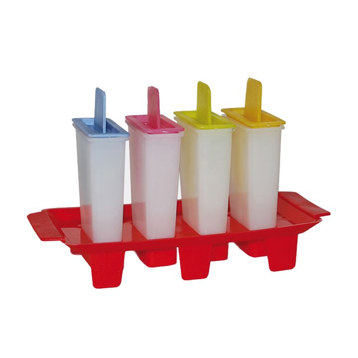 Heladito Pack X4 Moldes Mas Base Plastico Freezer Colombraro - Vista 1