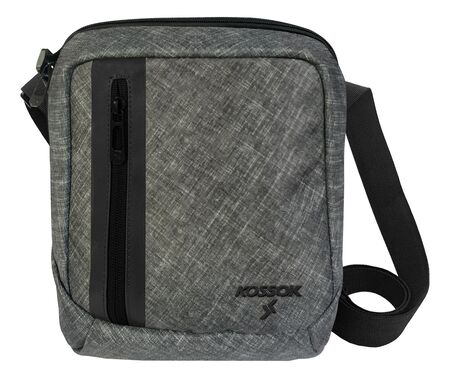 Morral Portatablet Kossok Rolo Elegante Practico Ligero Gris/Jaspeado