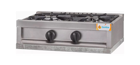 Anafe Industrial 2 Hornallas Horizontal Sin Base Danda 501a Gris