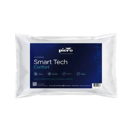 almohada piero smart tech 70x40 cm fibra siliconada soft