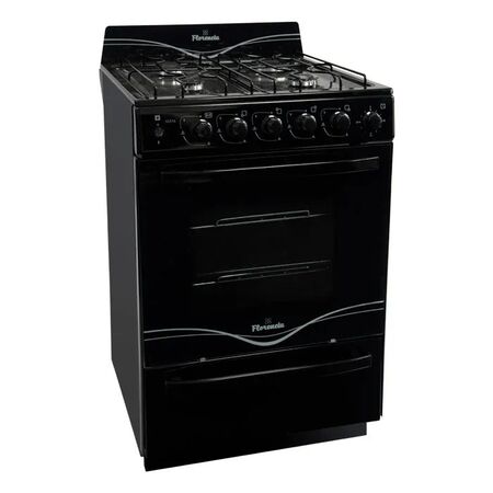 Cocina Negra 56cm Luz Encendido Timer Facil Limpieza Florencia